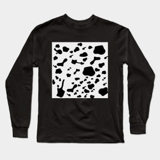 stain, smear, spot, smudge,mottled pattern,black,gray Long Sleeve T-Shirt